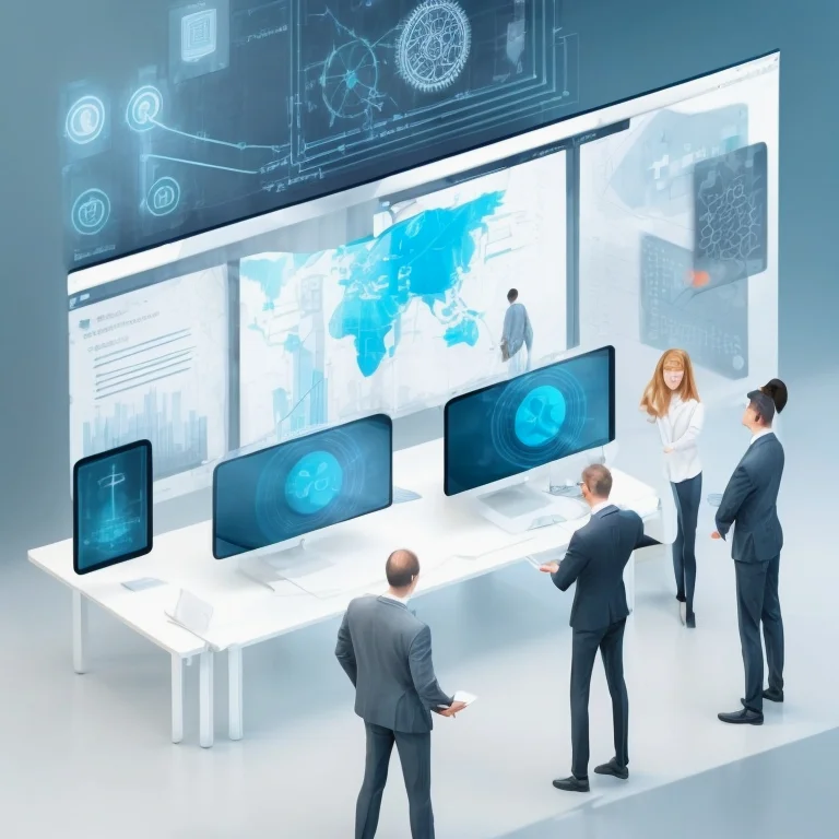 KI-Entwicklungsteam bei der Arbeit